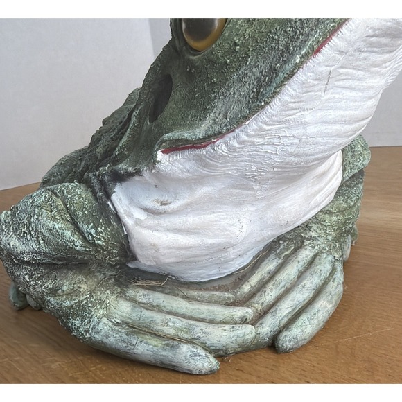 Vintage Outdoors Garden Landscape Green Frog Plastic - Picture 4 of 11